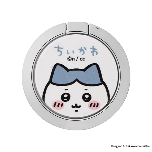 ちいかわ iFace Finger Ring Holder フラットタイプ（ハチワレ/アップ）