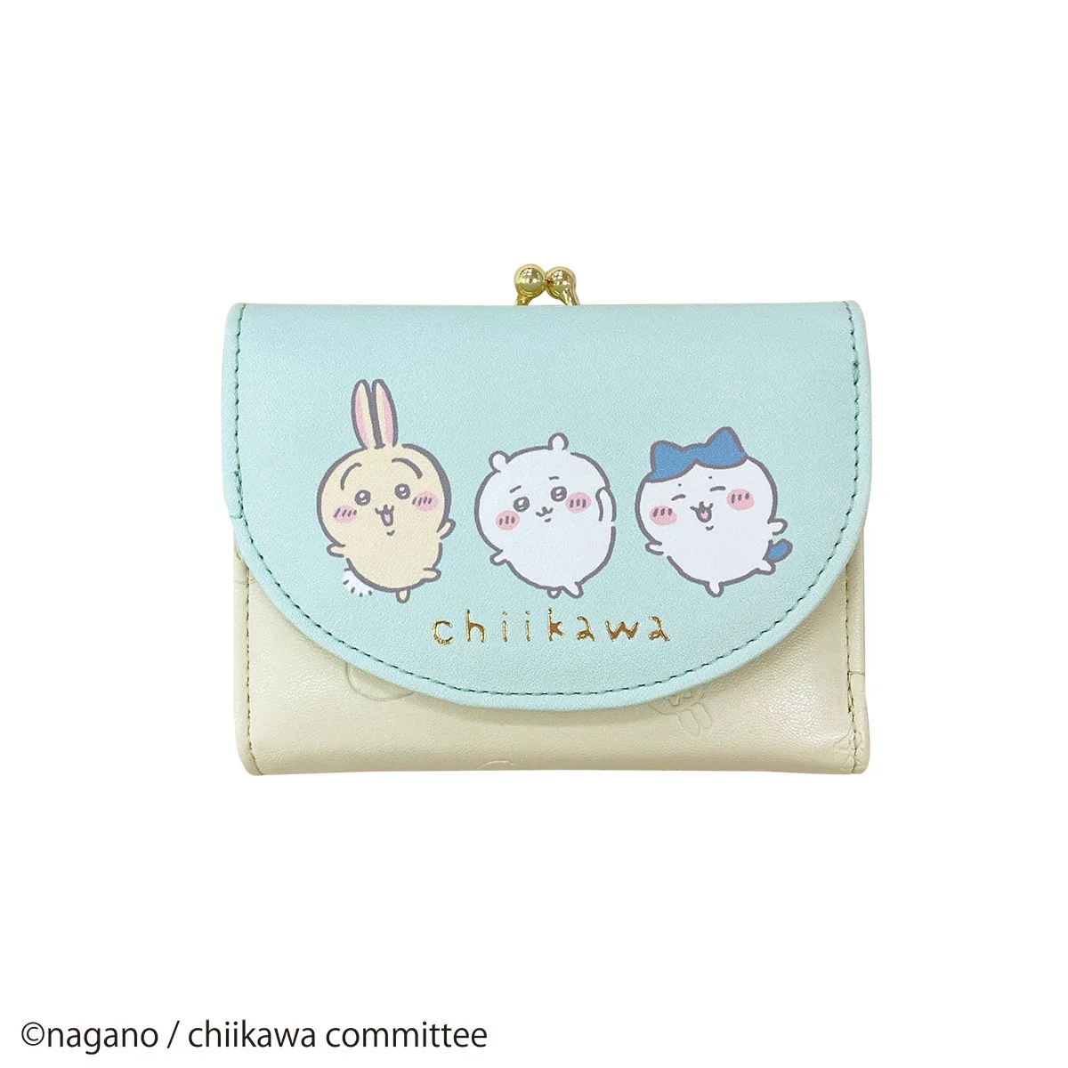 ちいかわ プリント口金財布（ミント）