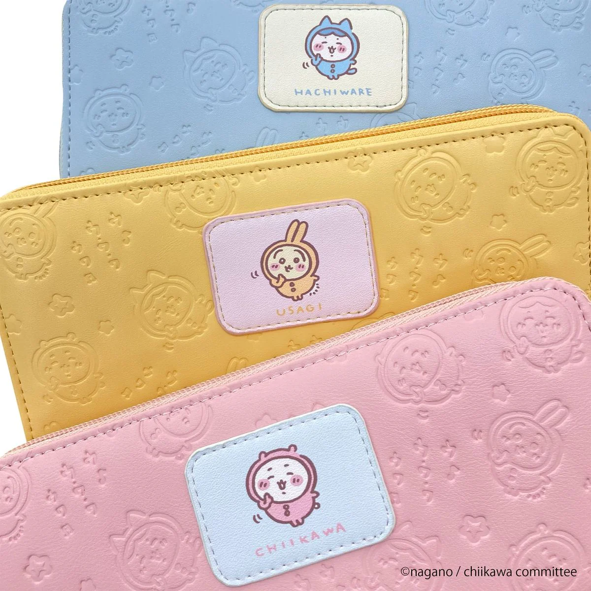 ちいかわ プリントワッペン型押し長財布(ハチワレ) - Image 4