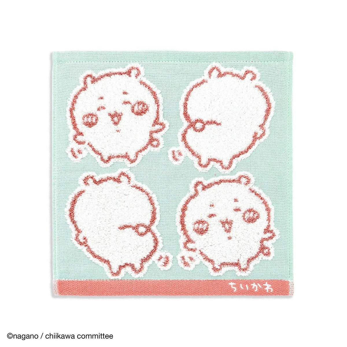 ちいかわ タオルハンカチ（イエ― グリーン）