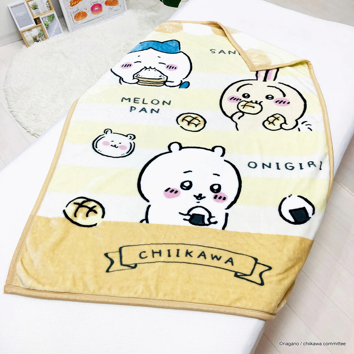 ちいかわ ジュニアサイズ毛布(おにぎりとパン) - Image 6