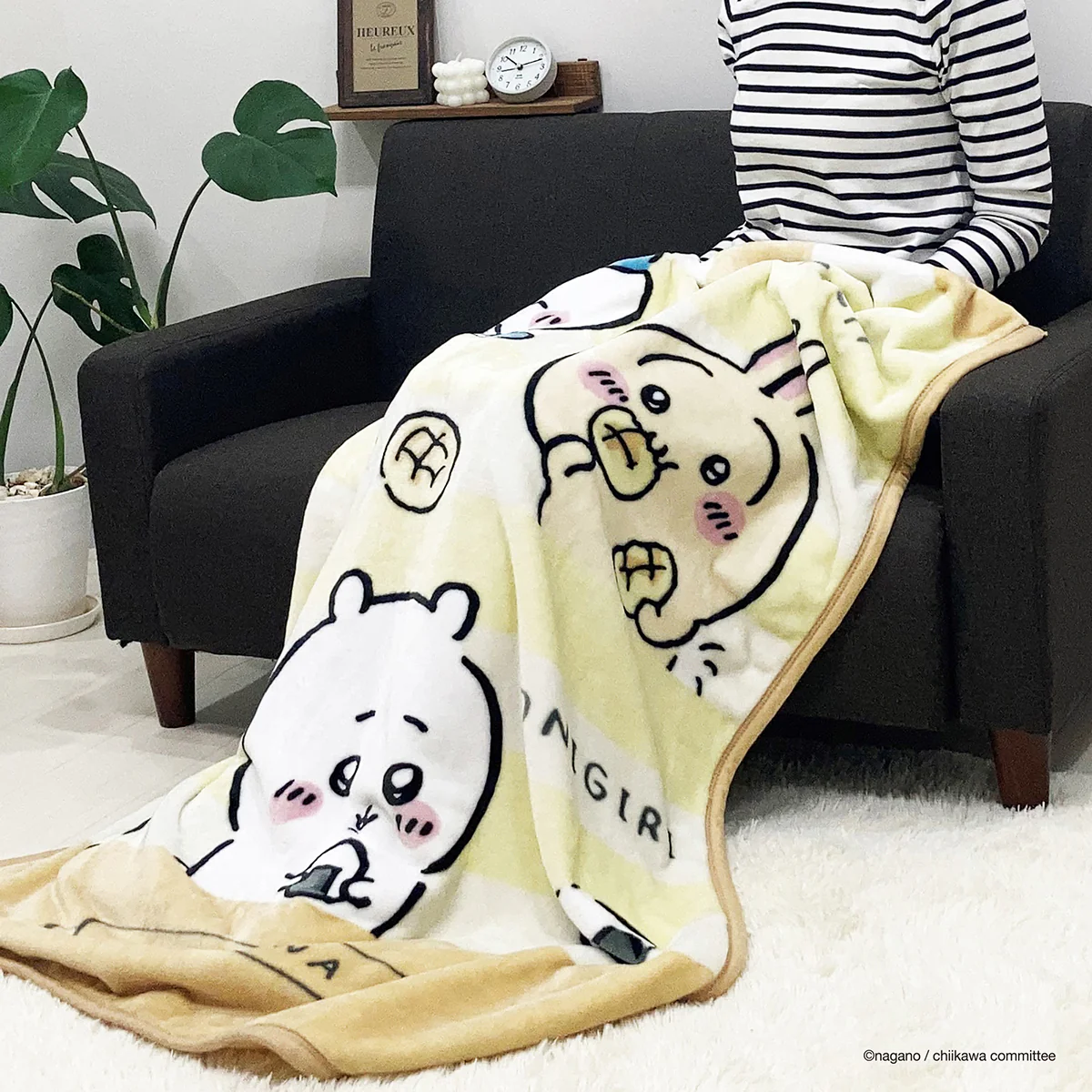 ちいかわ ジュニアサイズ毛布(おにぎりとパン) - Image 7