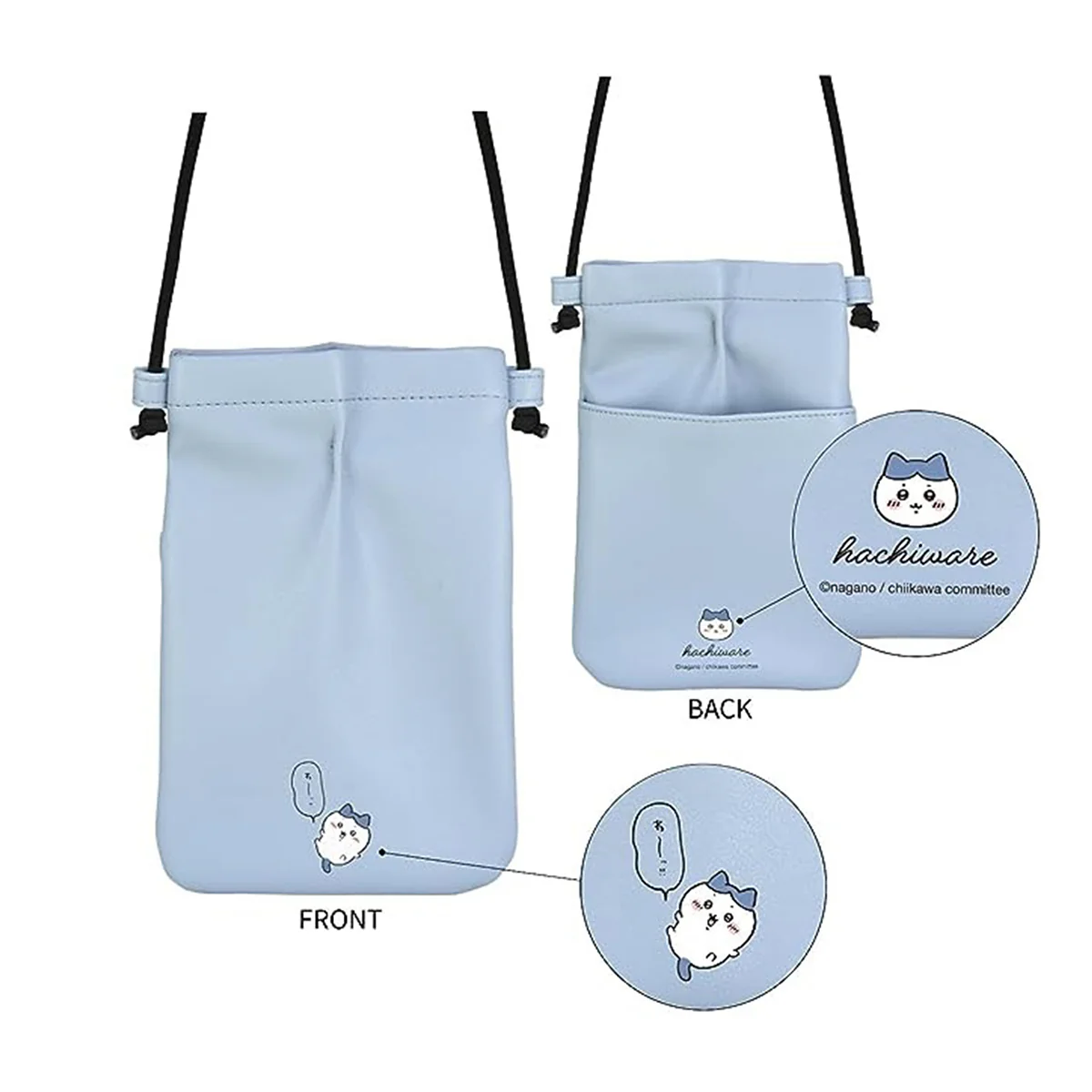 ちいかわ IIIIpocket スマートフォンポーチ(ハチワレ) - Image 2