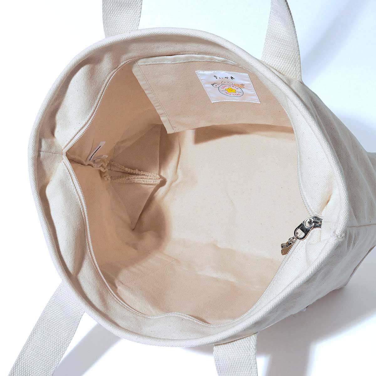 ちいかわ×コンバース キャンバストートバッグM（ブラック） - Image 4
