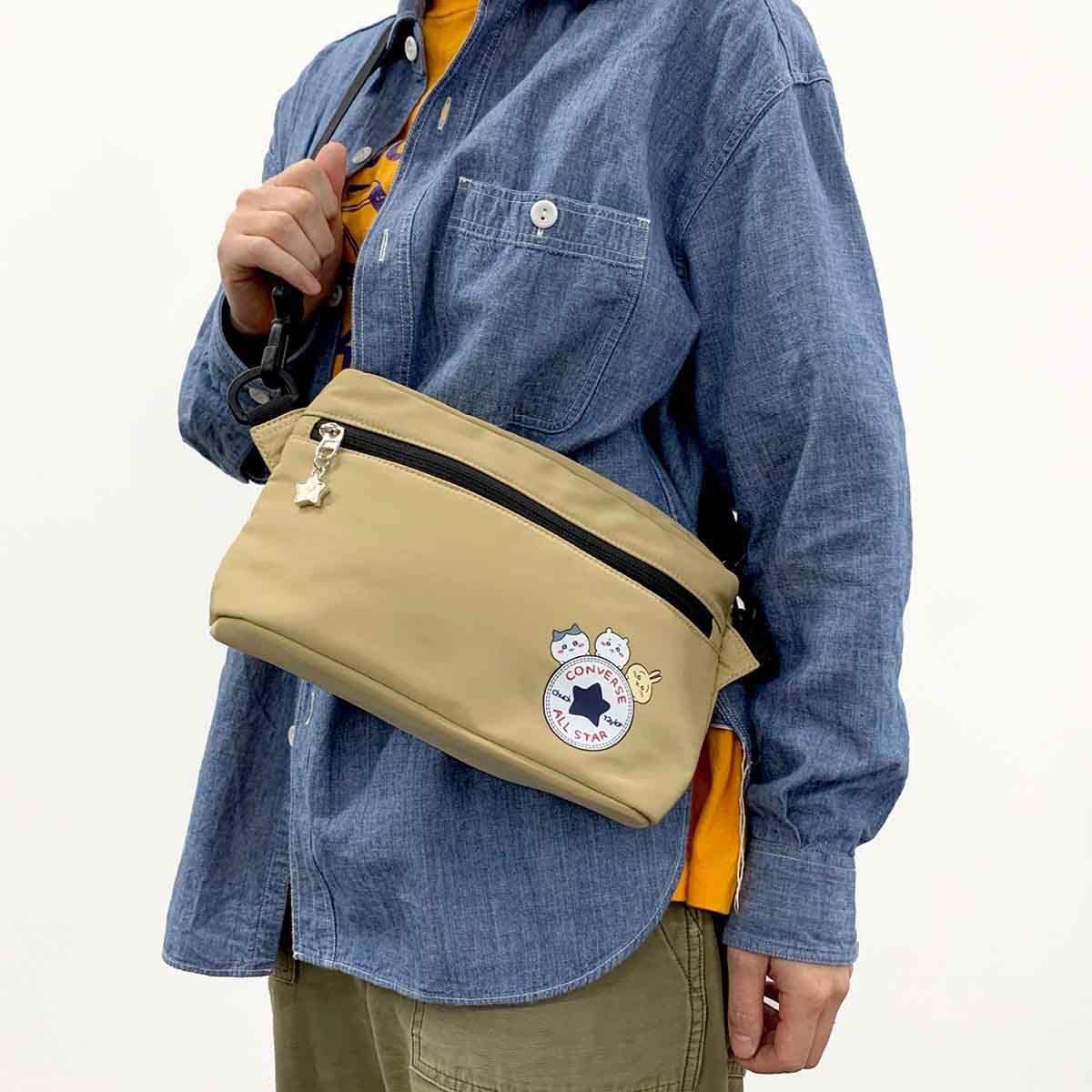 ちいかわ×コンバース ショルダーバッグ（ネイビー） - Image 8