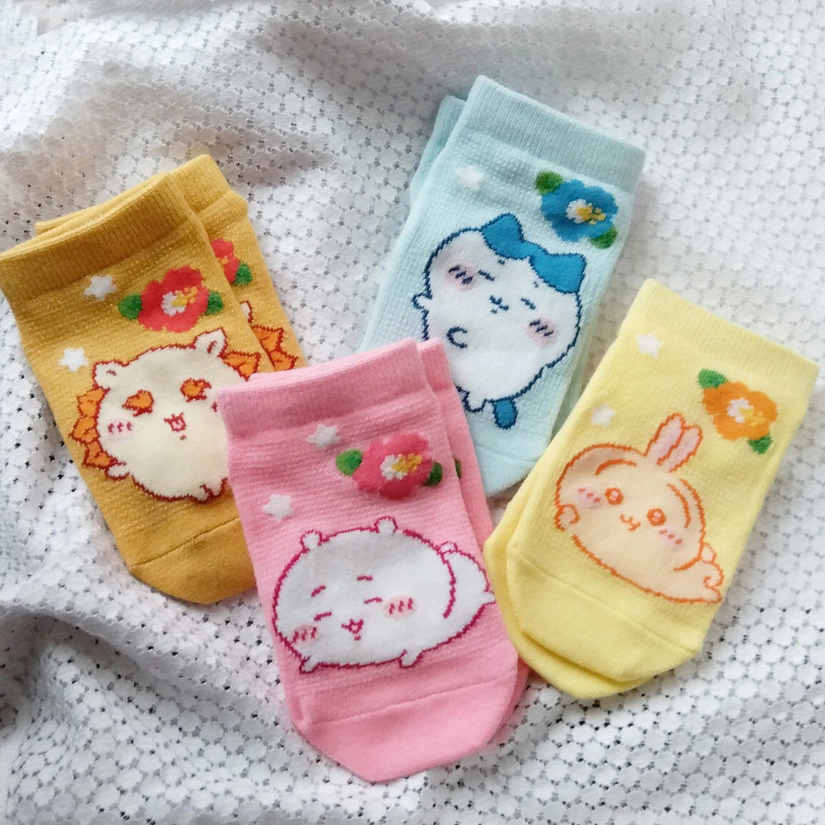ちいかわ メッシュスニーカー丈ソックス（うさぎ・アロハ） - Image 3