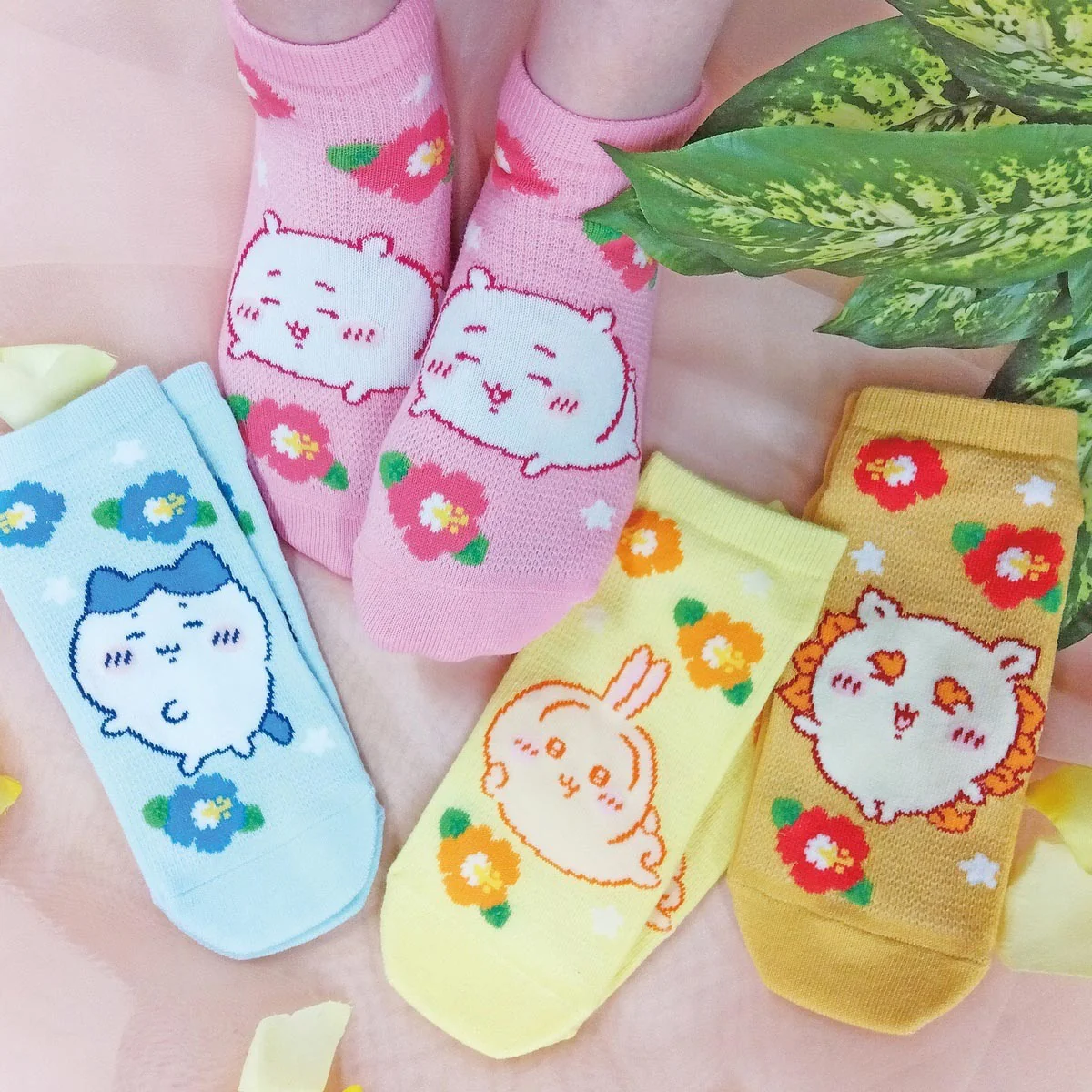 ちいかわ メッシュスニーカー丈ソックス（うさぎ・アロハ） - Image 4