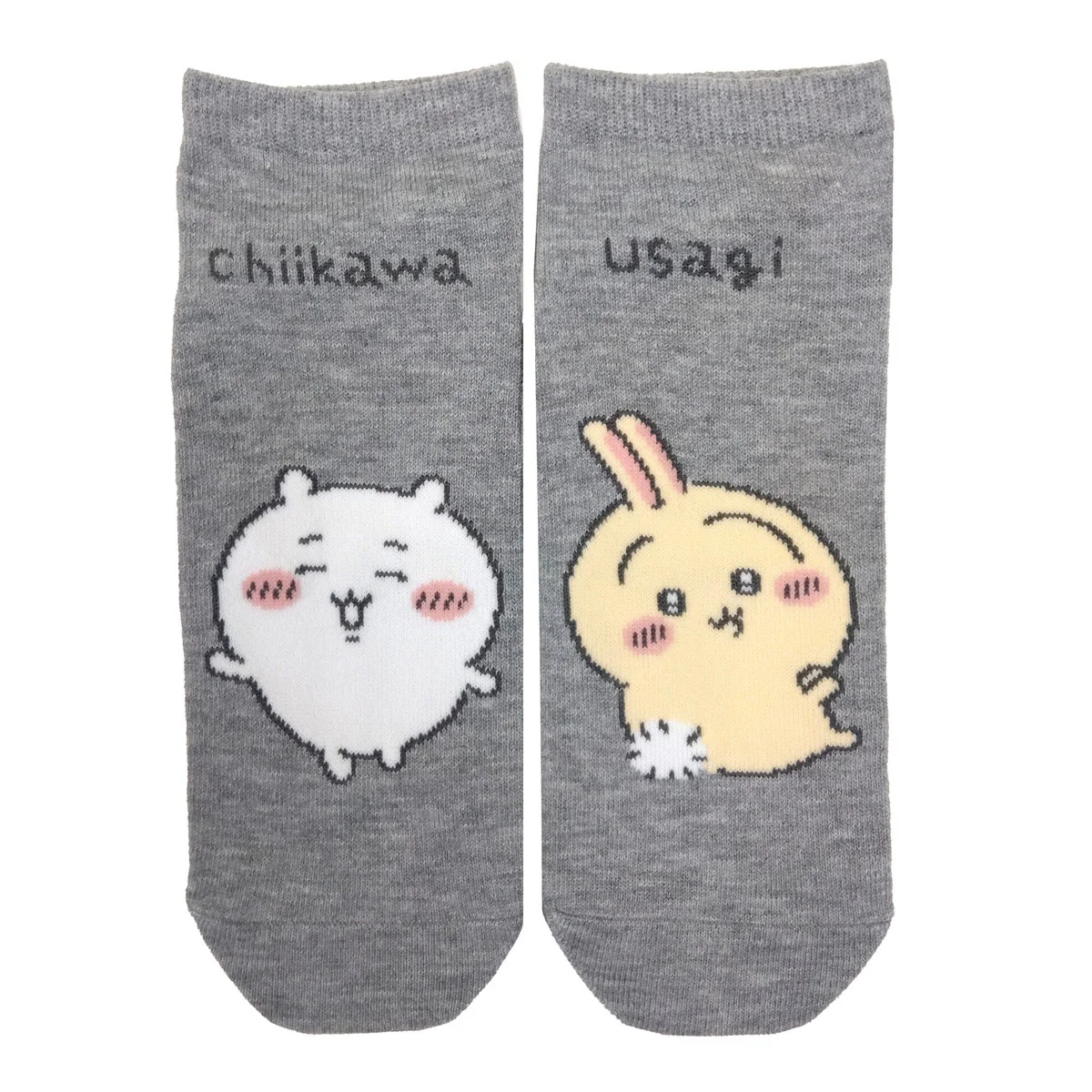 ちいかわ スニーカー丈ソックス(ちいかわうさぎ左右)メンズ用