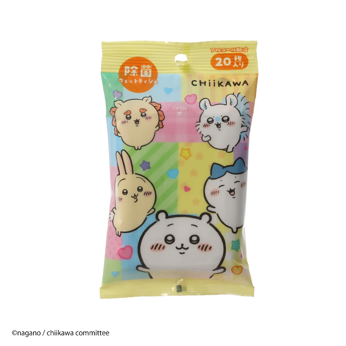 ちいかわ 除菌ウェットティシュ20枚