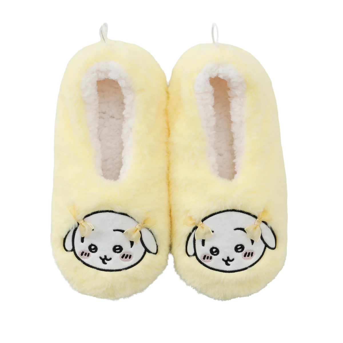 ちいかわ ルームシューズ うさぎリボン イエロー