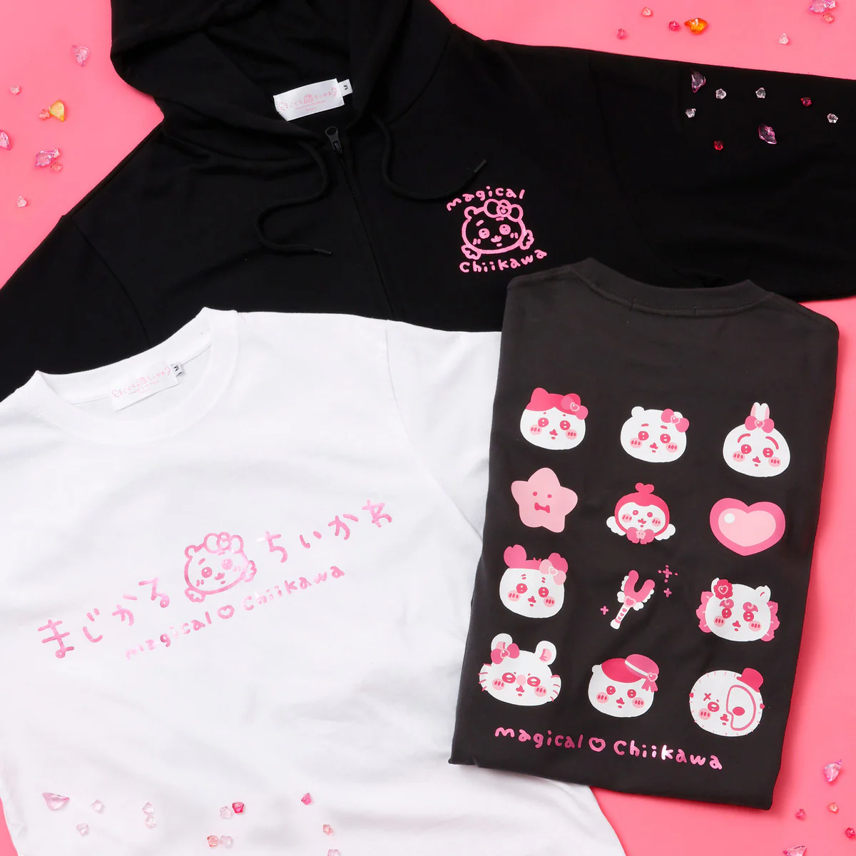 ちいかわ まじかるちいかわ Tシャツ キラキラ ホワイト - Image 6