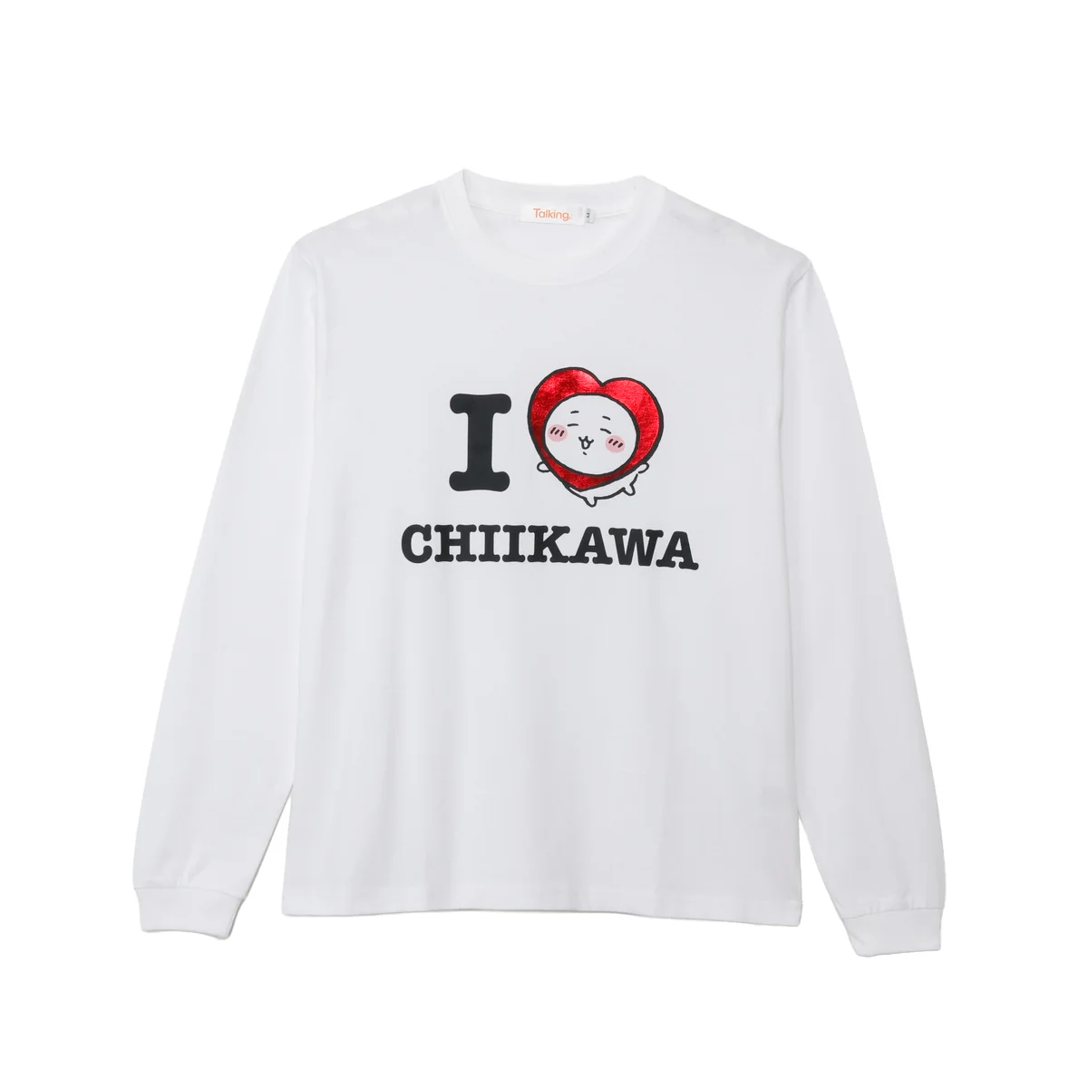 ちいかわ 長袖Tシャツ I LOVE CHIIKAWA ホワイト - Image 9