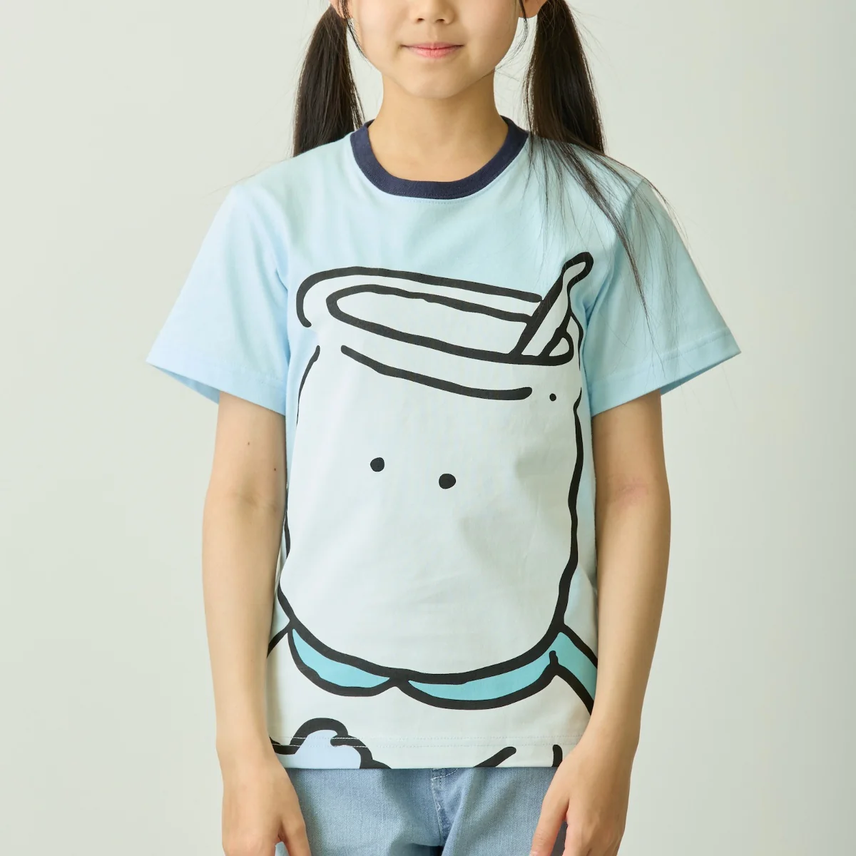 ちいかわ ちいかわパーク キッズTシャツ ビッグキャラクター むちゃうマン サックス - Image 4