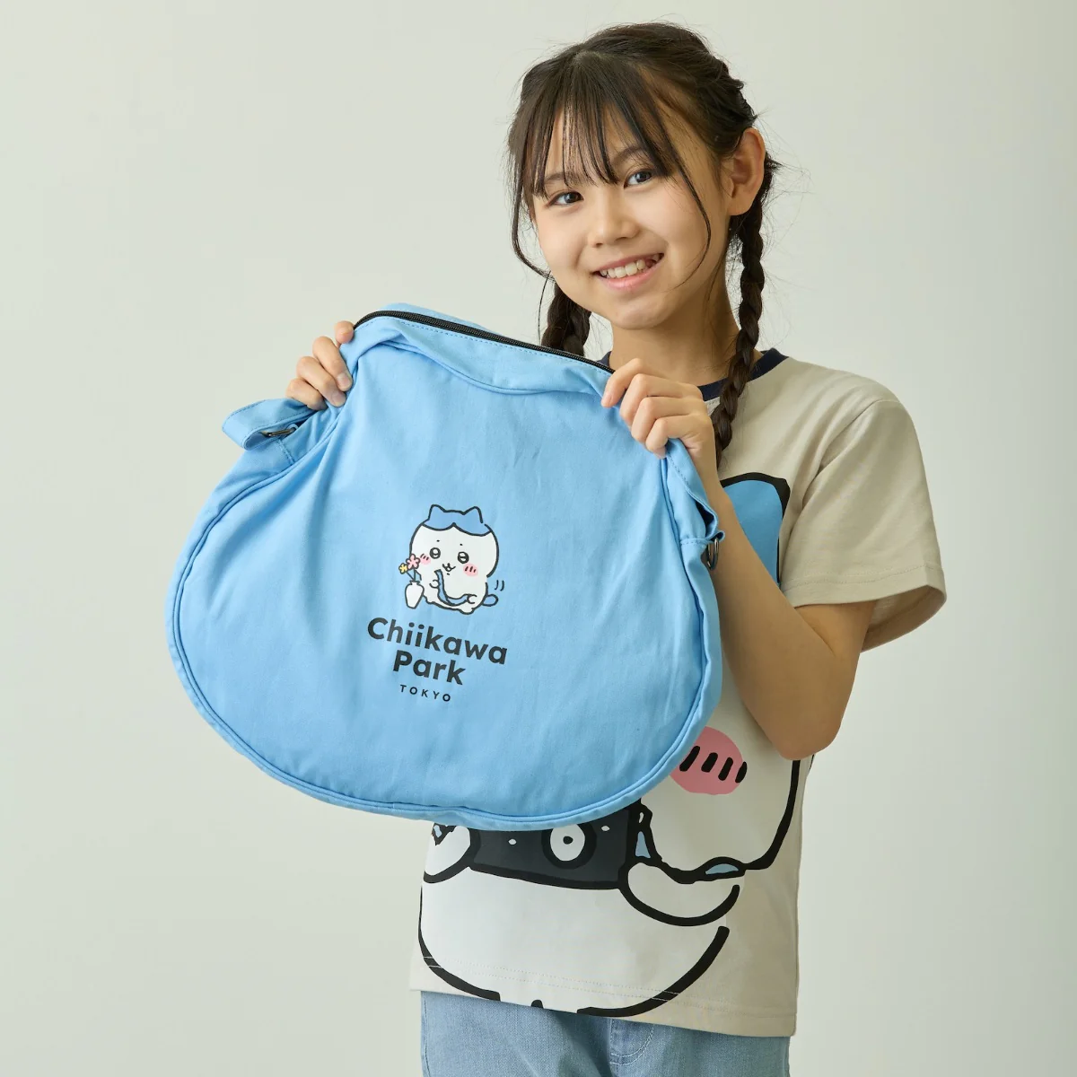 ちいかわ ちいかわパーク ショルダーバッグ ハチワレ ブルー - Image 3