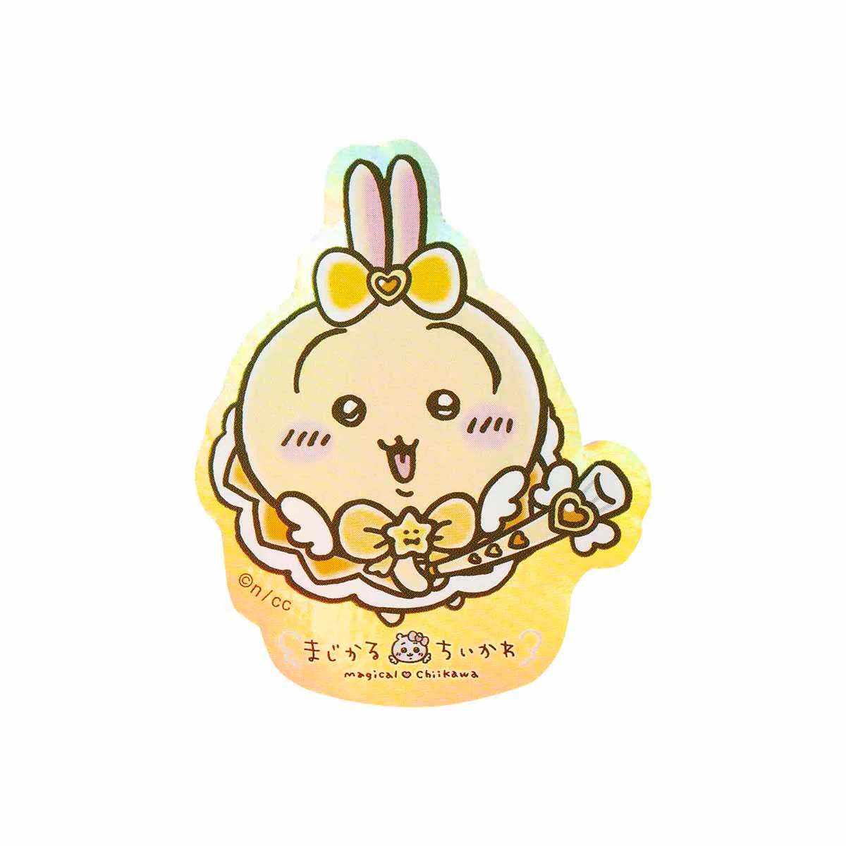 ちいかわ まじかるちいかわ スマホに貼れるサイズのホログラムステッカー(うさぎ) - Image 3