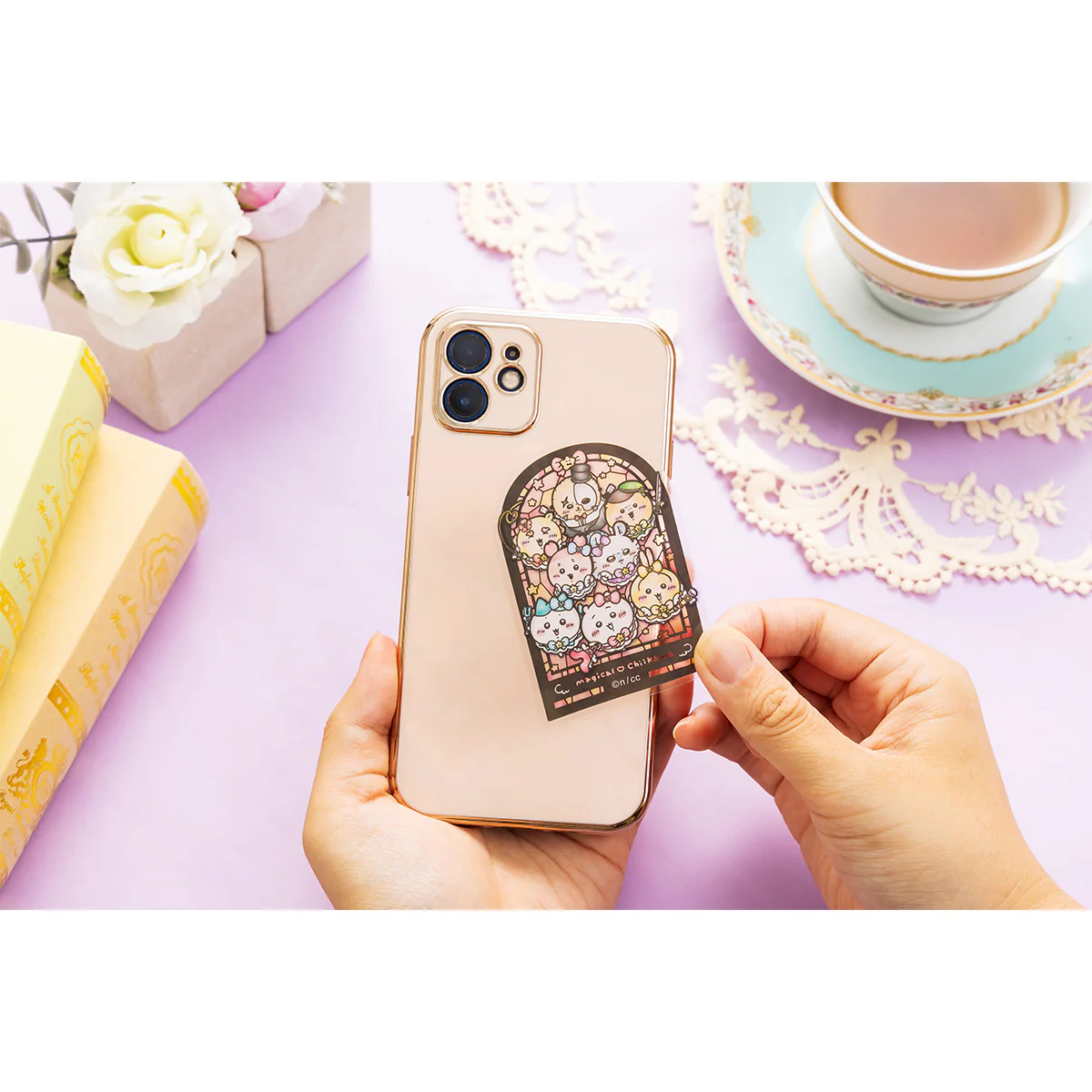 ちいかわ まじかるちいかわ ステンドグラス風スマホに貼れるサイズのステッカー（大集合） - Image 2