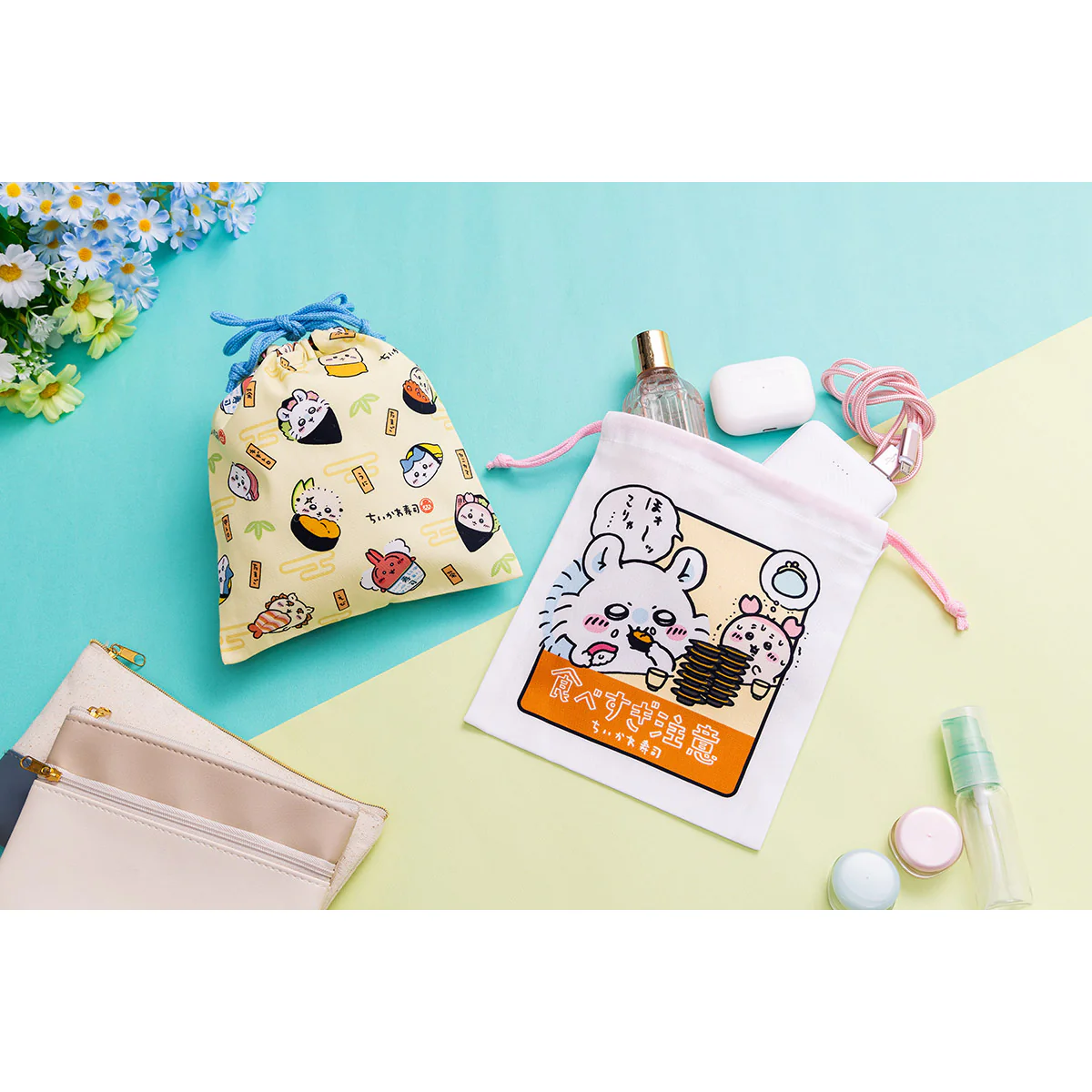 ちいかわ ちいかわ寿司 ほどよいサイズの巾着（食べられ注意） - Image 3