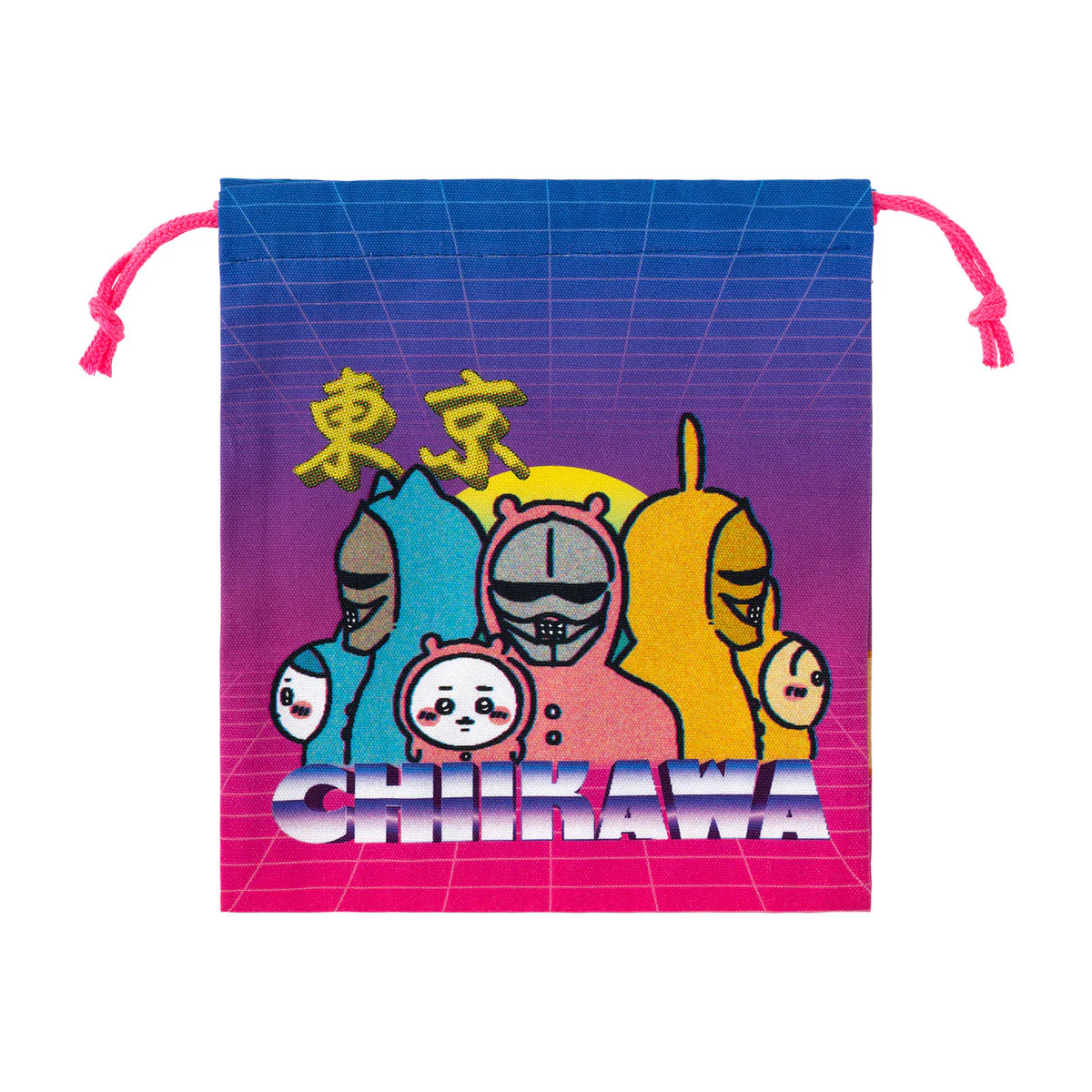 ちいかわ トーキョーちいかわ ほどよいサイズの巾着(パジャマ) - Image 4