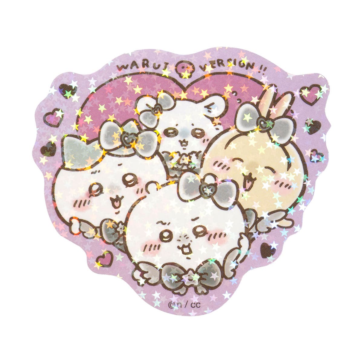 ちいかわ まじかるちいかわ 悪いバージョンなホログラムステッカー（ハート）