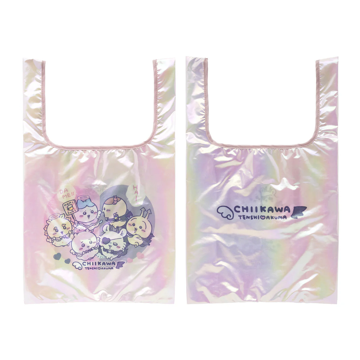 ちいかわ てんし♡あくま オーロラエコバッグ（てんしとあくま）