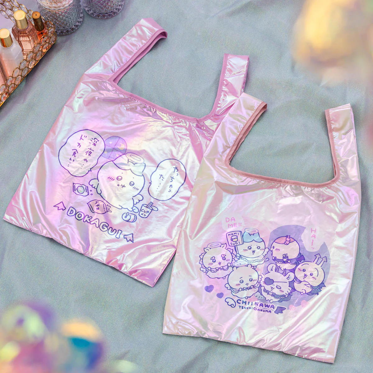 ちいかわ てんし♡あくま オーロラエコバッグ（てんしとあくま） - Image 2