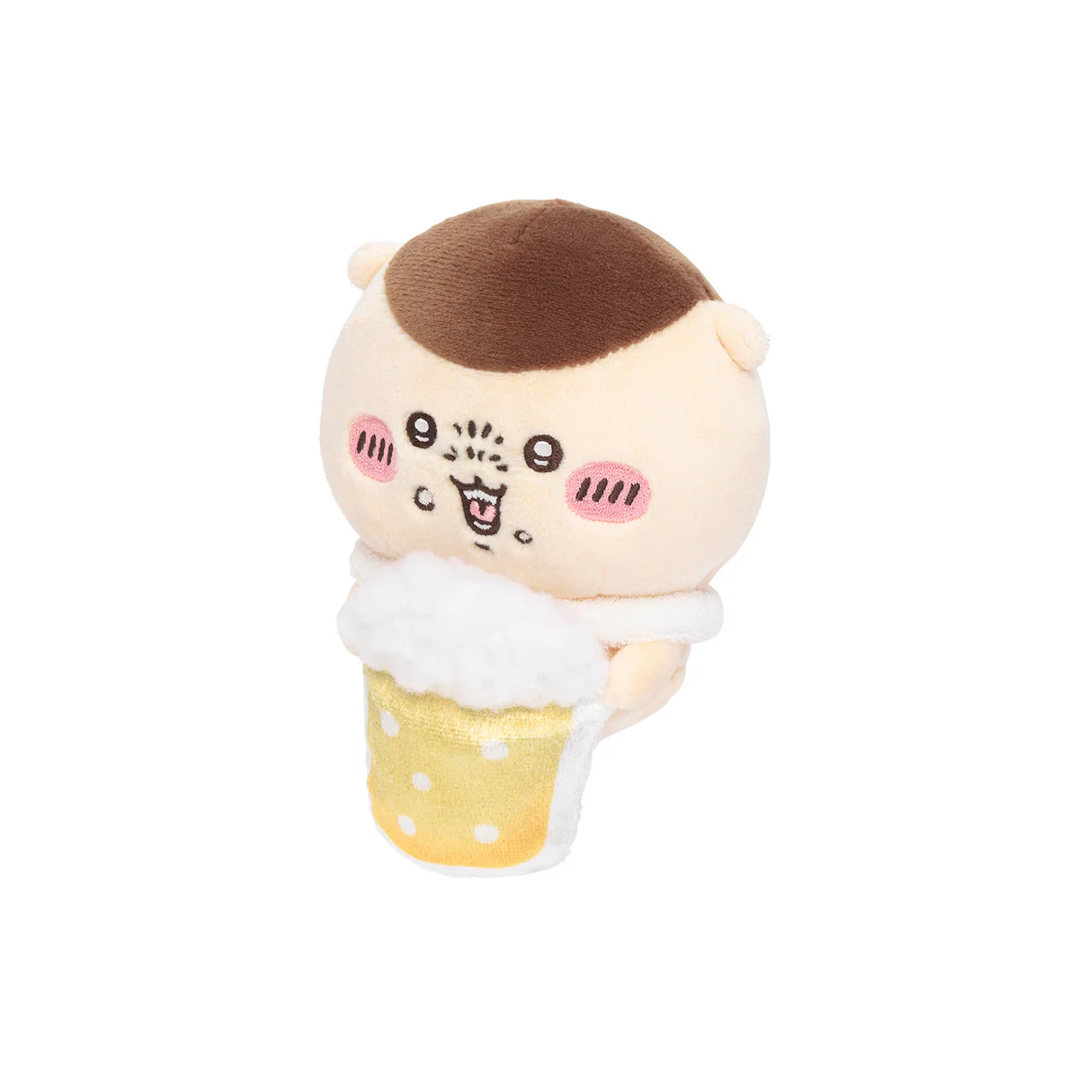 ちいかわ デスクトップから見守るひっかけぬいぐるみ(ビールを飲むくりまんじゅう) - Image 8