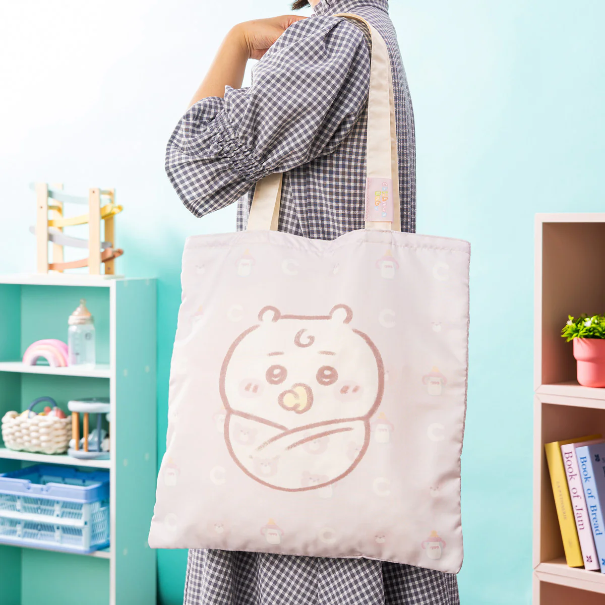 ちいかわ Chiikawa Baby 大きめポケッタブルエコバッグ(うさぎ) - Image 3