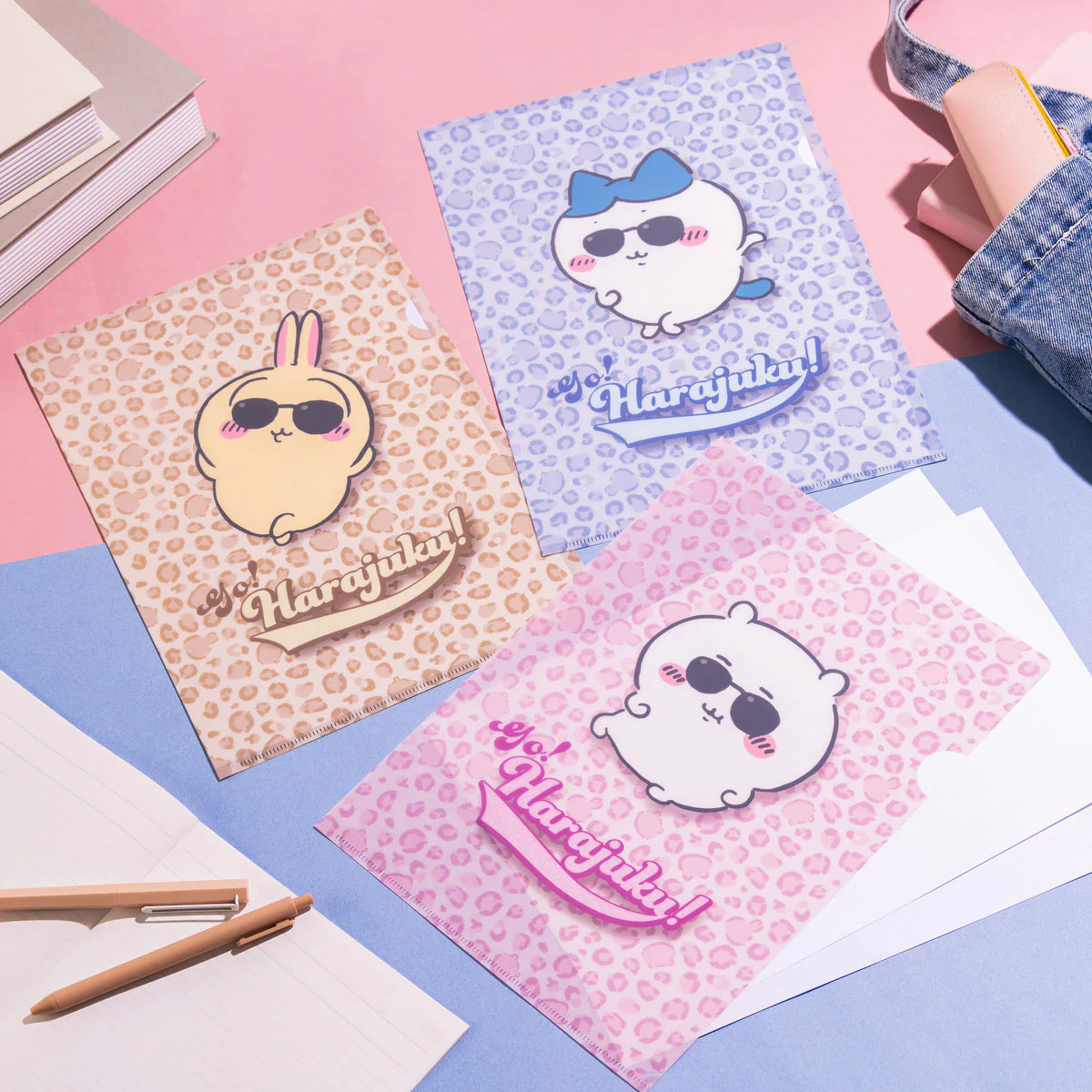 ちいかわ Go!HARAJUKU クリアファイル(リボン モモンガ) - Image 3
