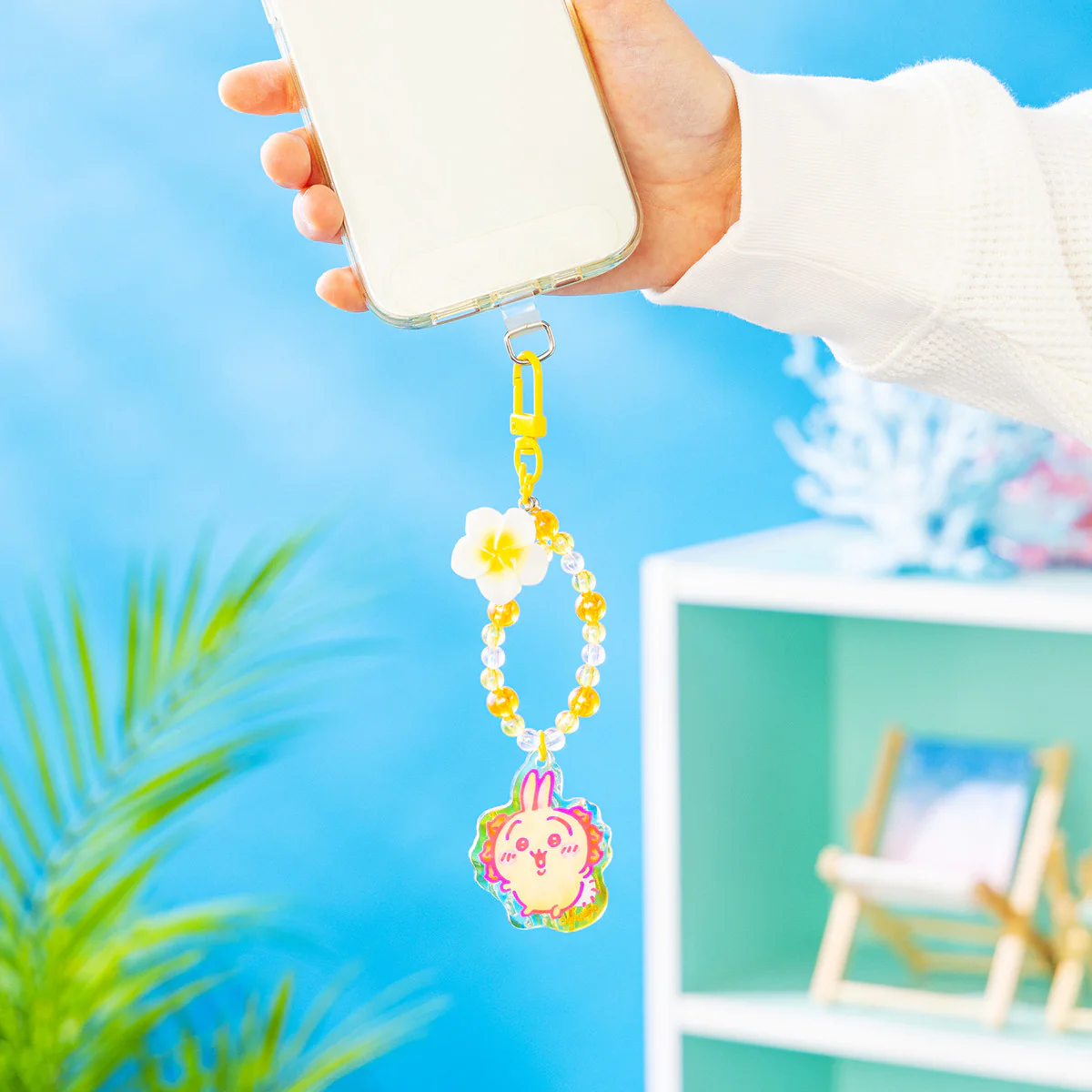 ちいかわ シーサーのおみやげやさん ビーズ付きアクリルストラップ（ちいかわ） - Image 3