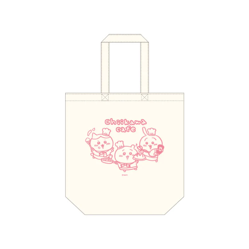 ちいかわカフェ コットントート（A）ピンク【１会計 ２個まで】 - Image 4