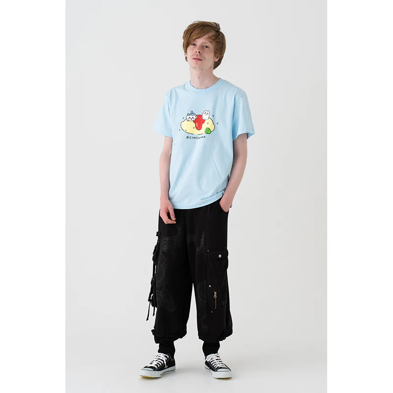 ちいかわ オムライス Tシャツ(ライトブルー) - Image 5