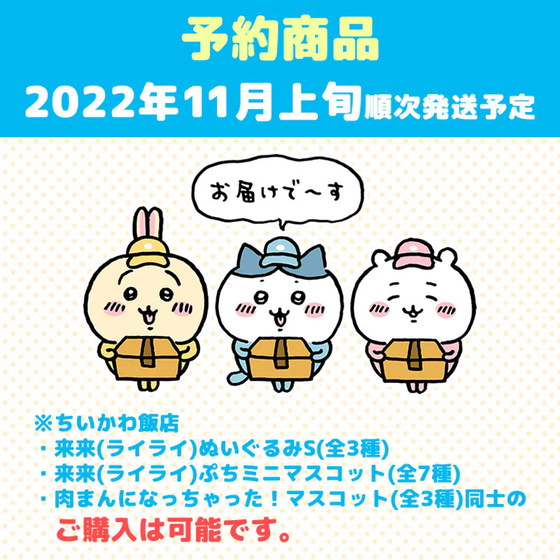 【予約】ちいかわ飯店 来来（ライライ）ぬいぐるみS（ハチワレ）【2022年11月上旬より順次発送予定】【通常商品と同時購入・配送希望日指定不可】【キャンペーン対象外】 - Image 5