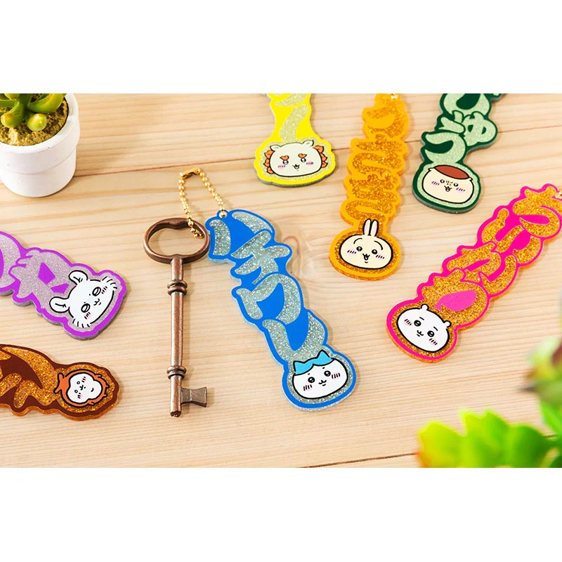 ちいかわ おなまえダイカットアクリルキーホルダー（ハチワレ） - Image 4