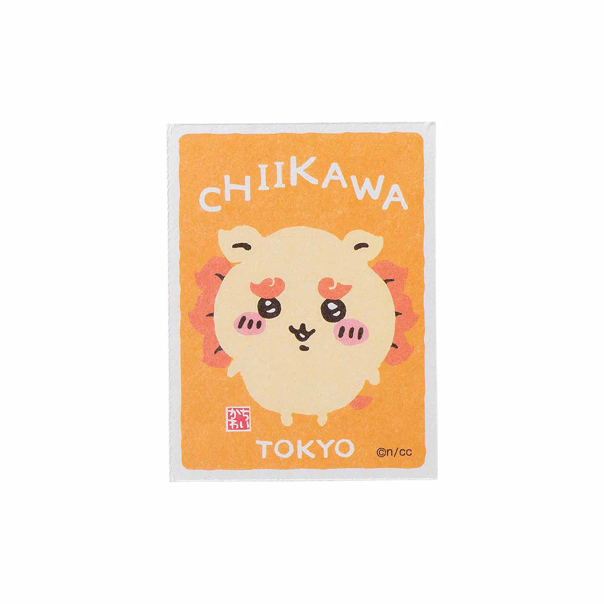 ちいかわ 東京みやげ スマホに貼れるサイズの和紙ステッカー（シーサー）