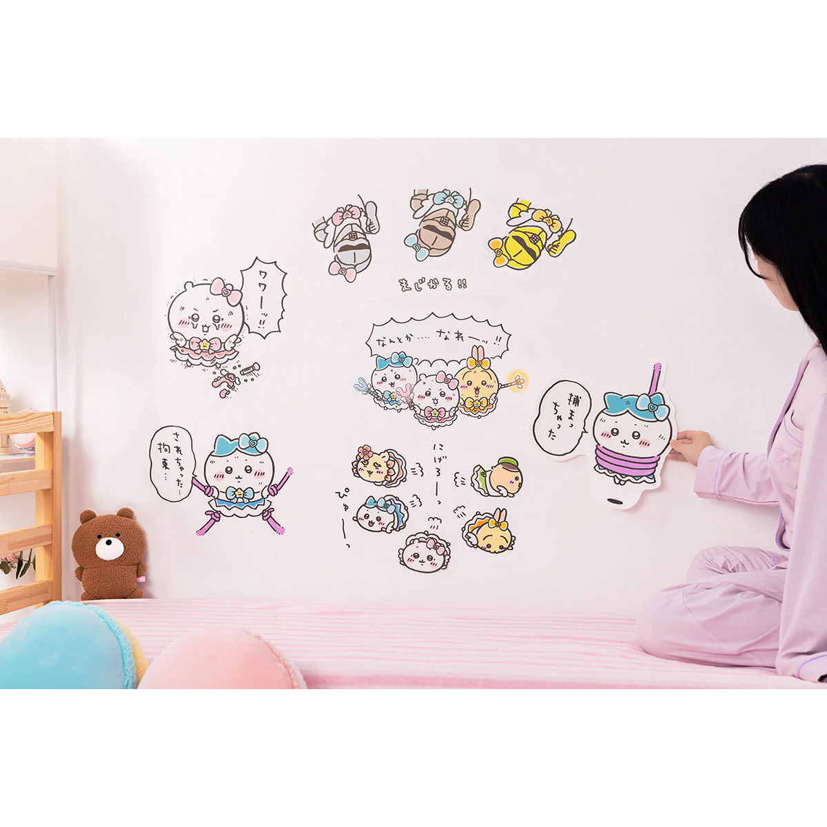 ちいかわ まじかるちいかわ にげろーっ！！なウォールステッカー - Image 4