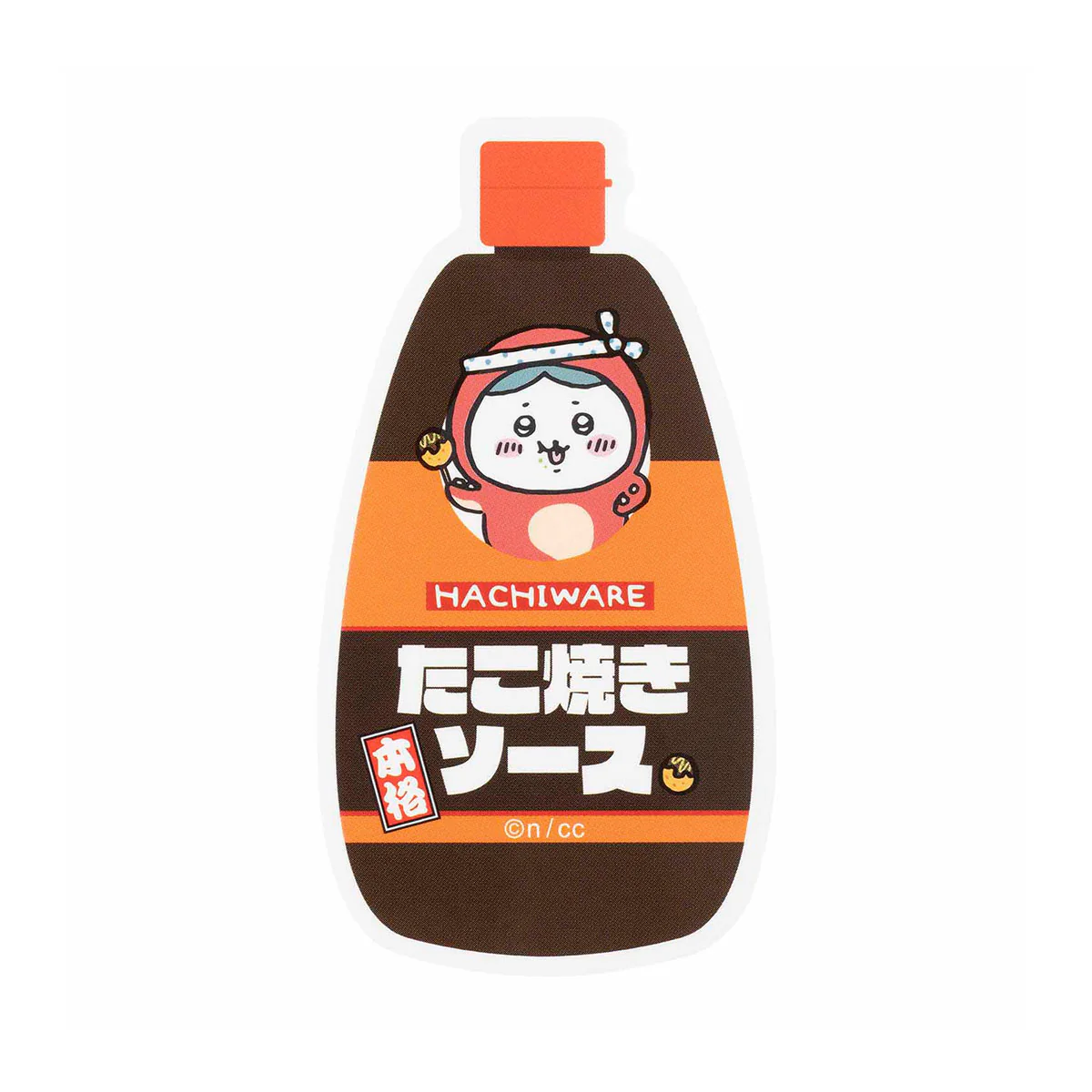 ちいかわ たこイカ スマホに貼れるサイズのステッカー(たこ焼きソース・ハチワレ) - Image 3