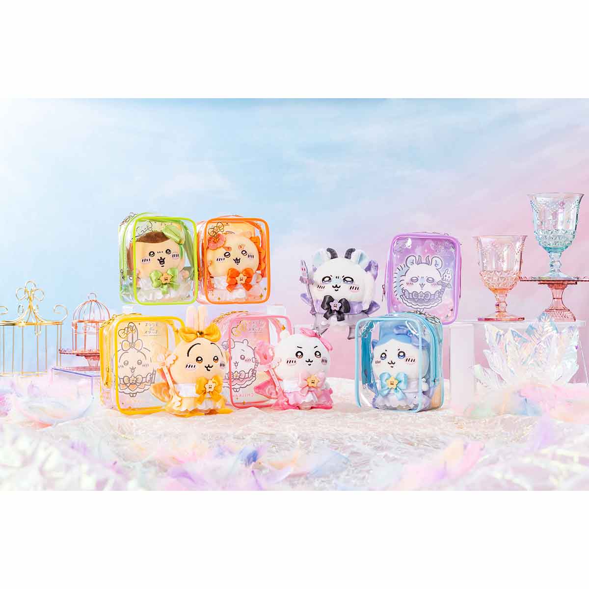 ちいかわ 超まじかるちいかわ マスコットも入る！クリアポーチ（ちいかわ） - Image 2