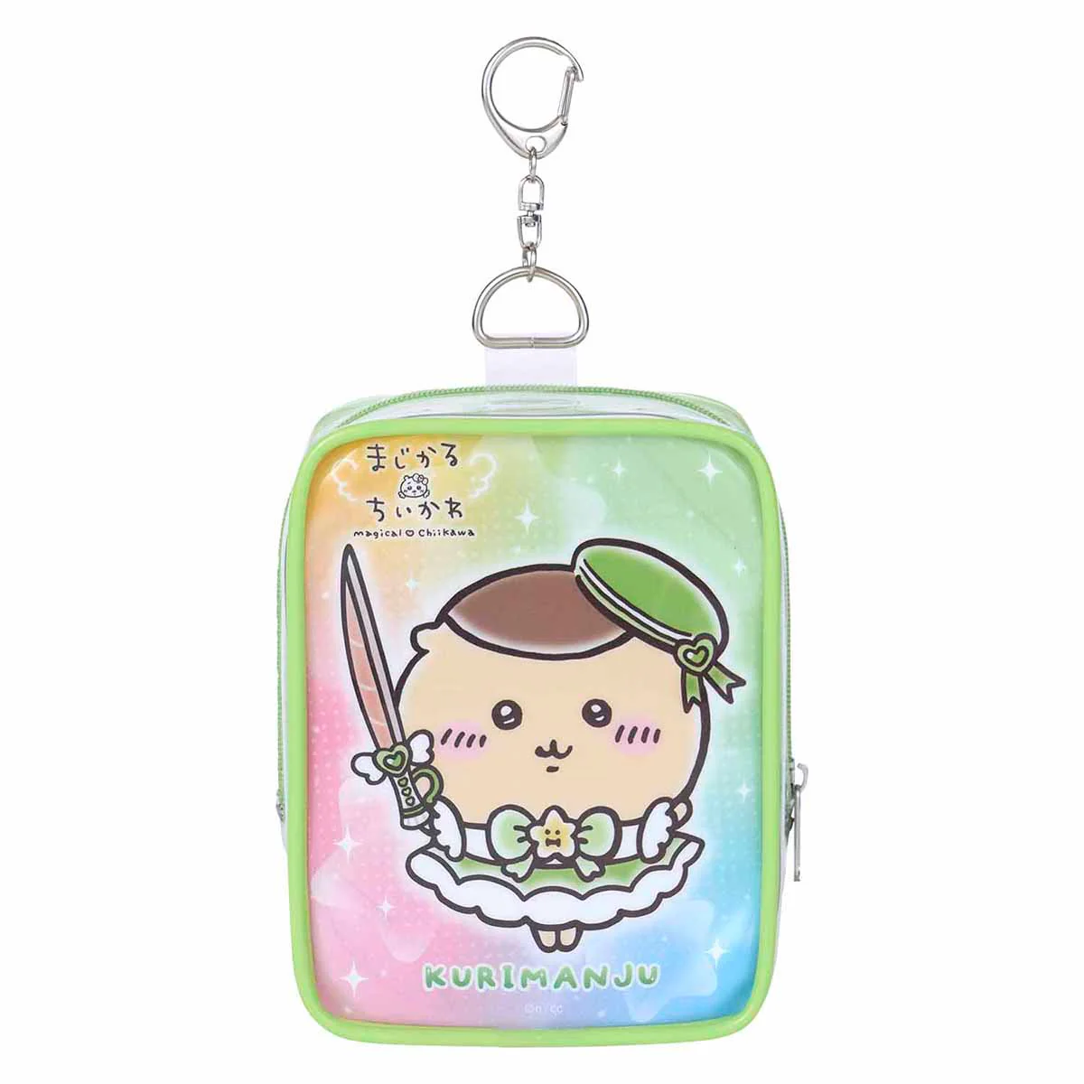 ちいかわ 超まじかるちいかわ マスコットも入る！クリアポーチ（くりまんじゅう）