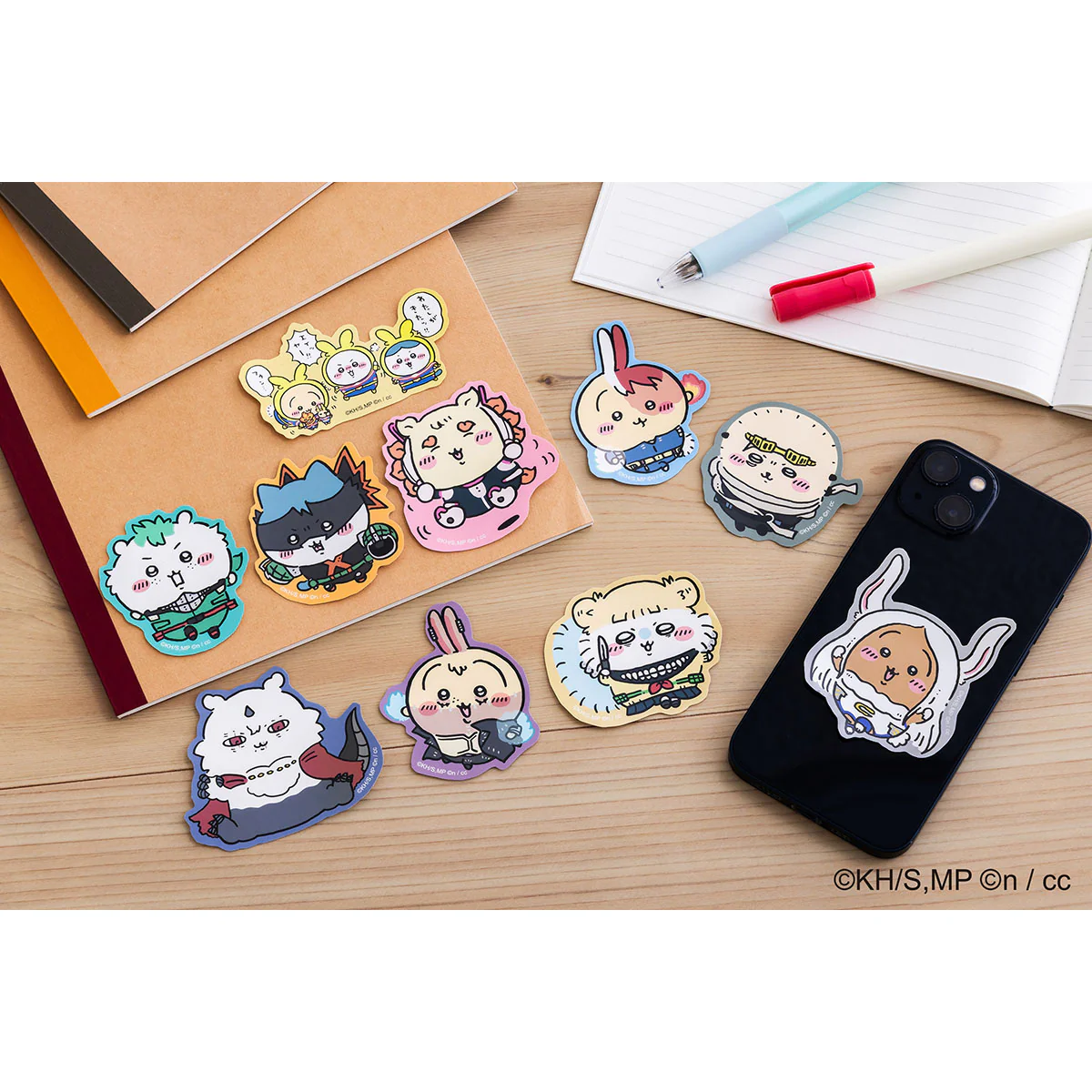 僕のヒーローアカデミア×ちいかわ スマホに貼れるサイズのステッカーコレクション(全10種) - Image 2