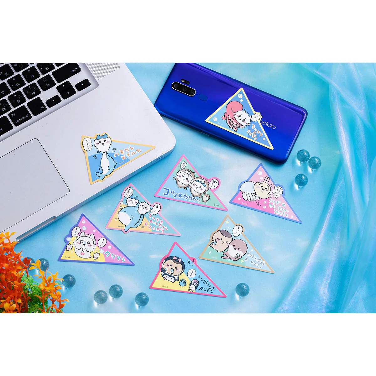 ちいかわ水族館 スマホに貼れるサイズのステッカー(ちいかわ×ミズダコ) - Image 2