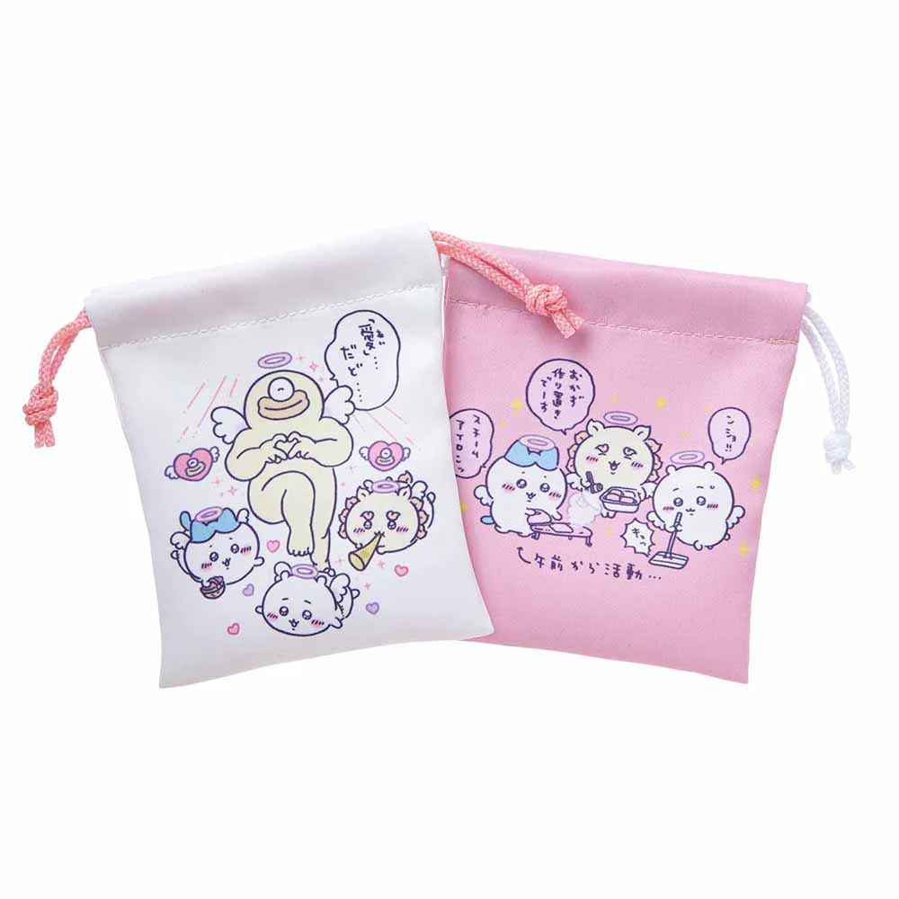 ちいかわ てんし♡あくま ミニ巾着2個セット（てんし）