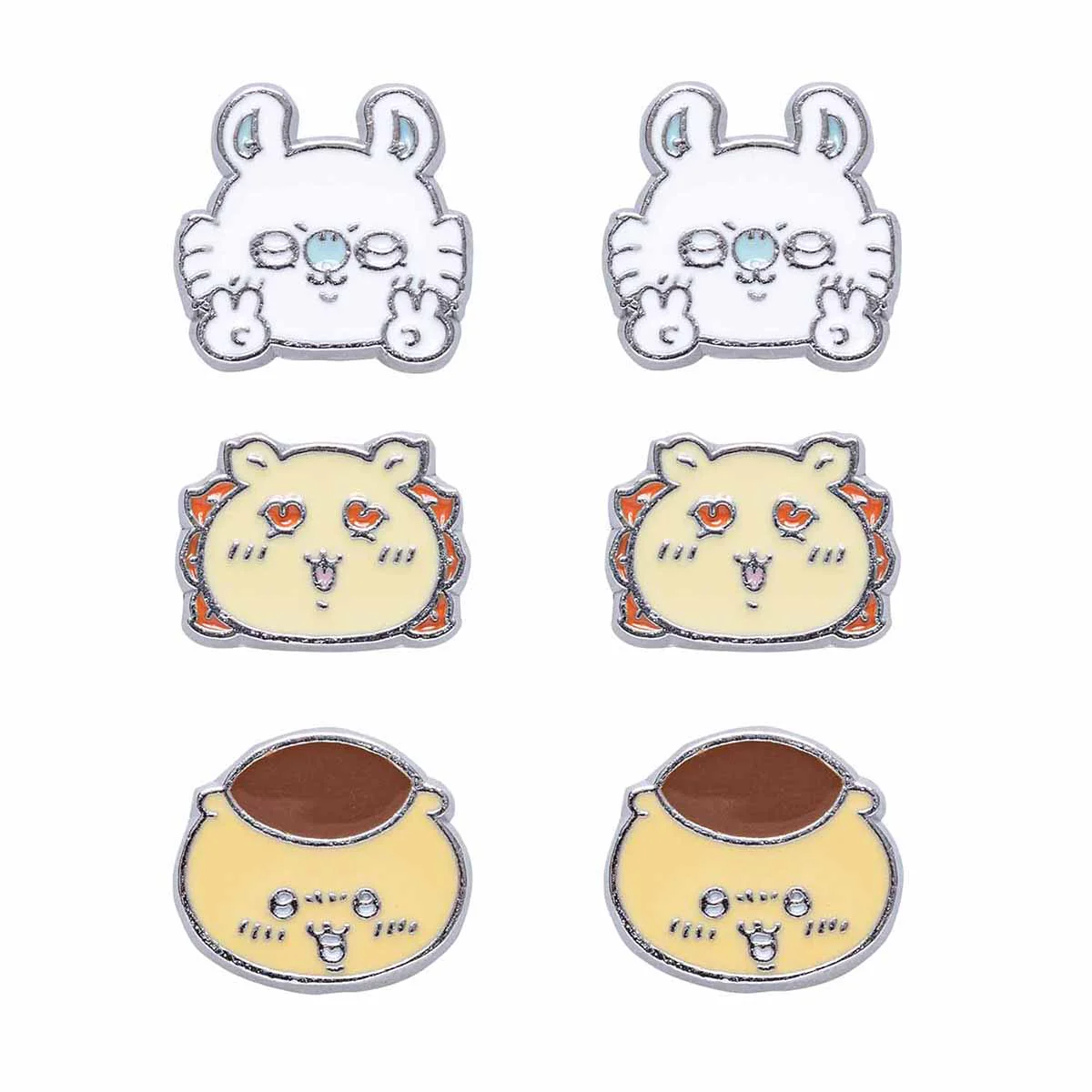 ちいかわ マグネットピアス 3種セット（モモンガ・シーサー・くりまんじゅう）