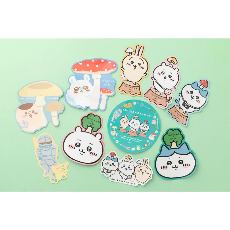 ちいかわ ゆるカットビッグステッカー（木のハチワレ） - Image 3