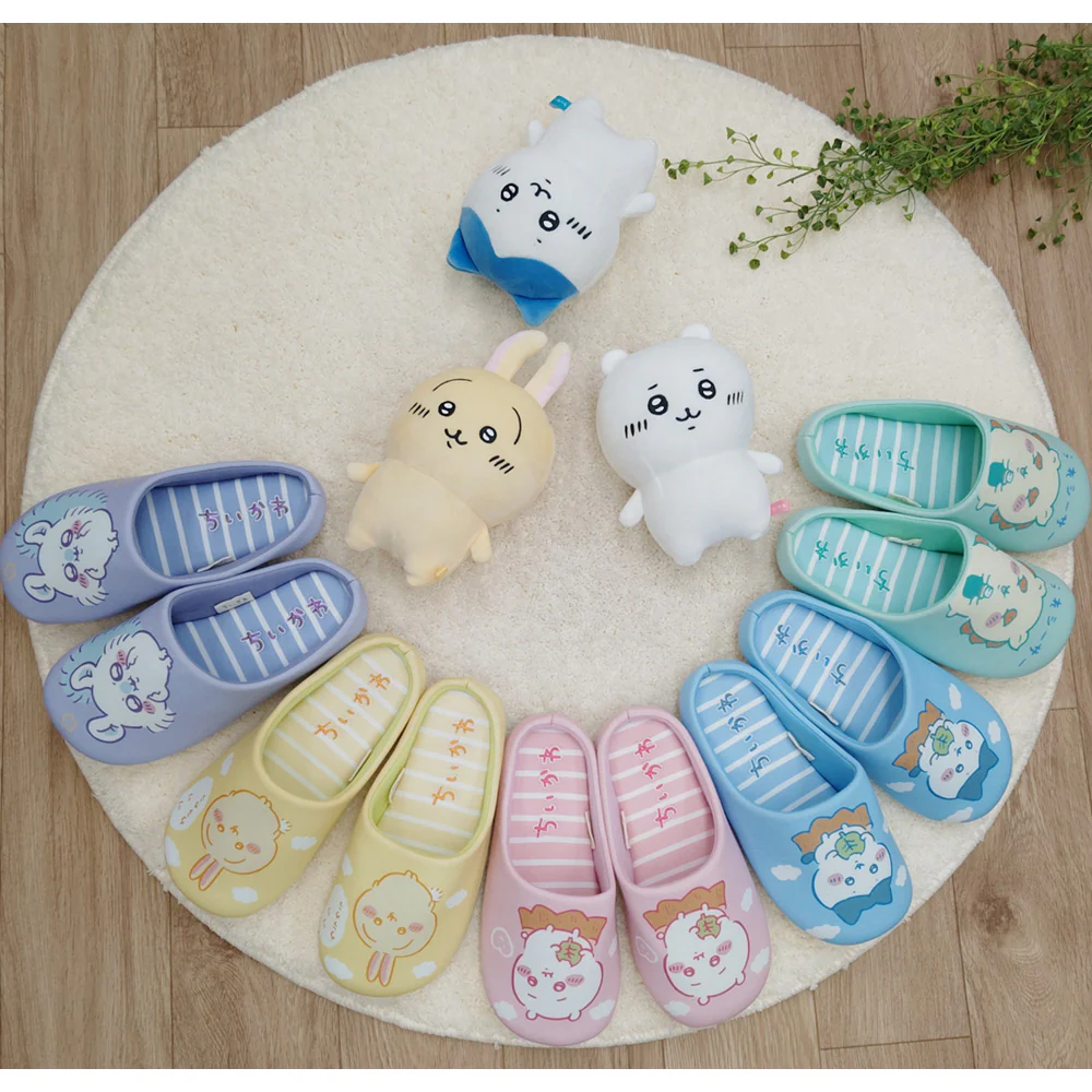 ちいかわ ボーダールームシューズ PU - Image 3