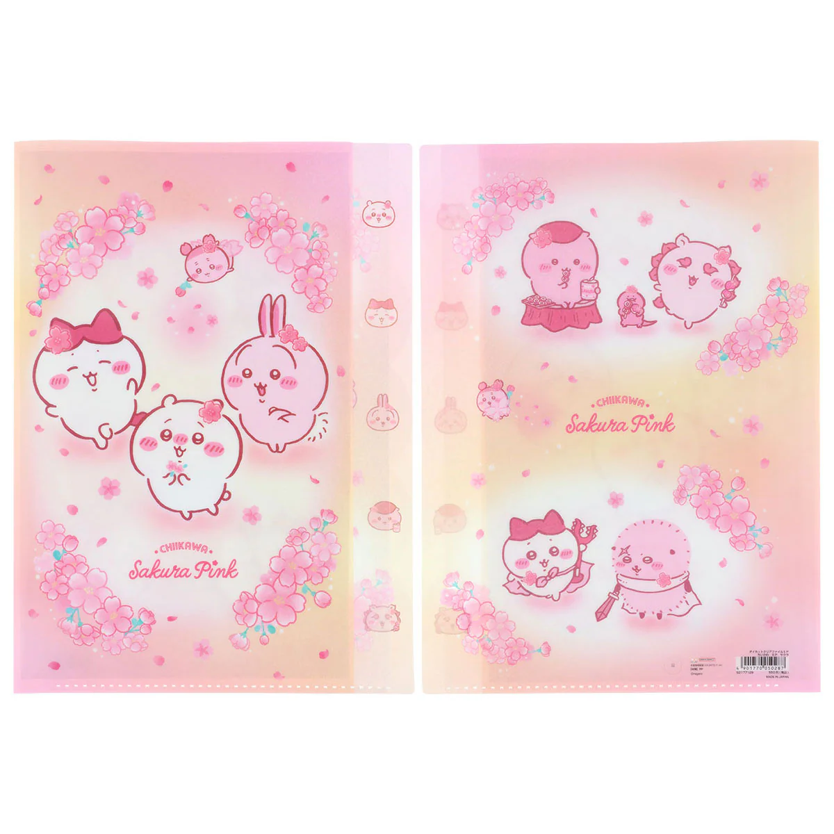 ちいかわ ダイカットクリアファイル5P（Sakura Pink・サクラ） - Image 5