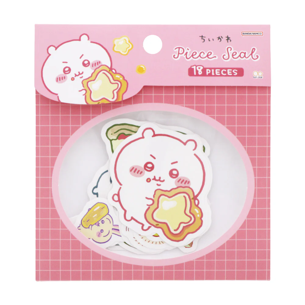 ちいかわ ピースシール（もぐもぐピンク）