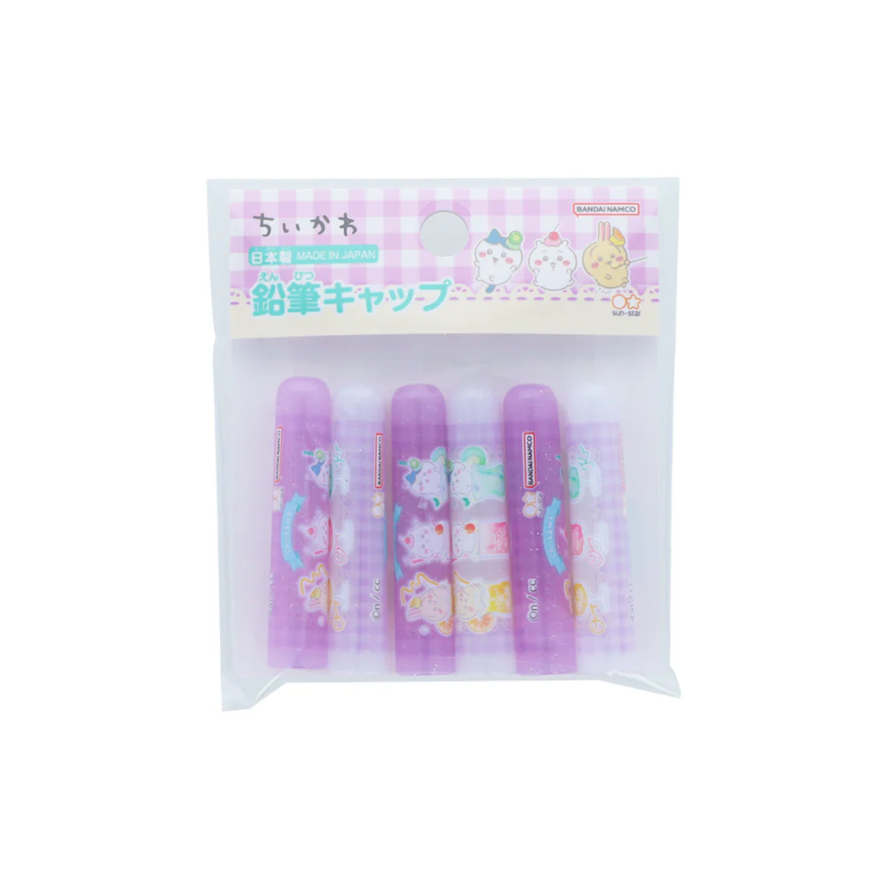 ちいかわ 鉛筆キャップ(カラフルドリンク) 6本