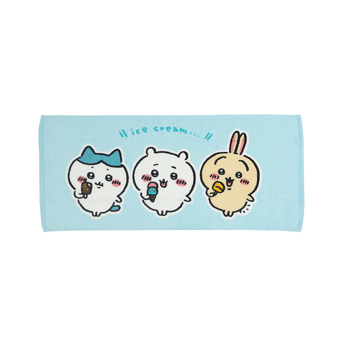 ちいかわ フェイスタオル2P BL（アイス）