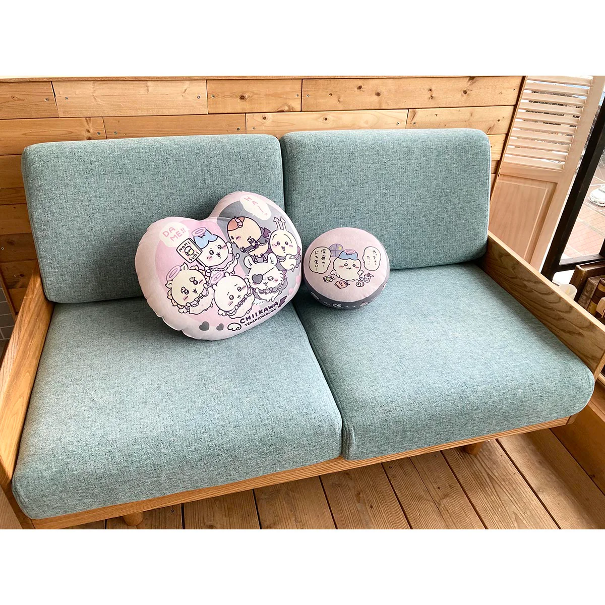 ちいかわ てんし♡あくま ハートクッション - Image 2