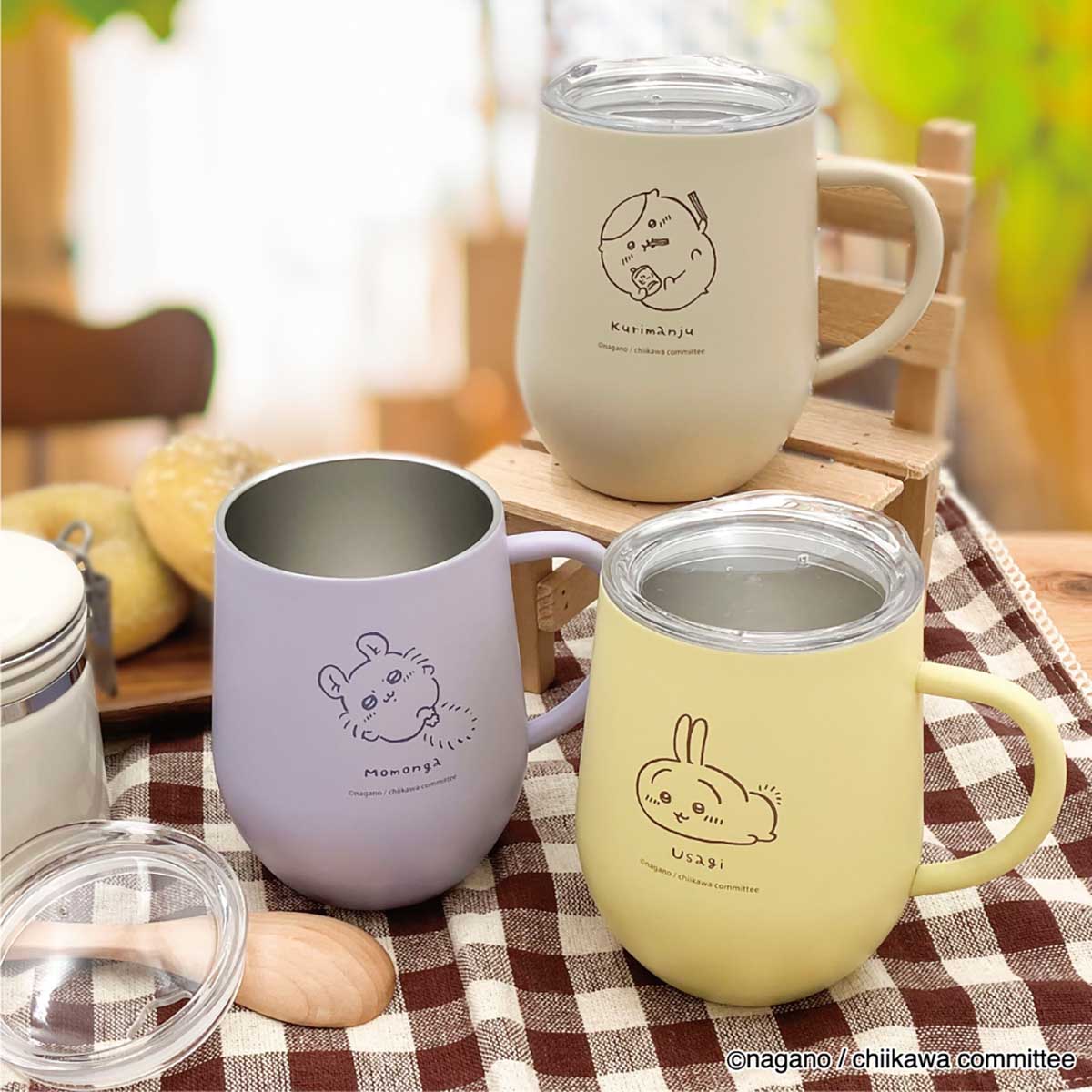 ちいかわ 蓋つきステンレスマグ（へちゃ うさぎ） - Image 2